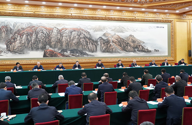 11月19日，中共中央總書記、國家主席、中央軍委主席習近平在北京出席第三次“一帶一路”建設座談會并發表重要講話。新華社記者 申宏 攝