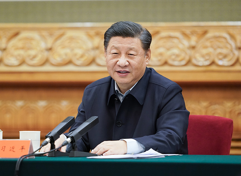 11月19日，中共中央總書記、國家主席、中央軍委主席習近平在北京出席第三次“一帶一路”建設座談會并發表重要講話。新華社記者 申宏 攝